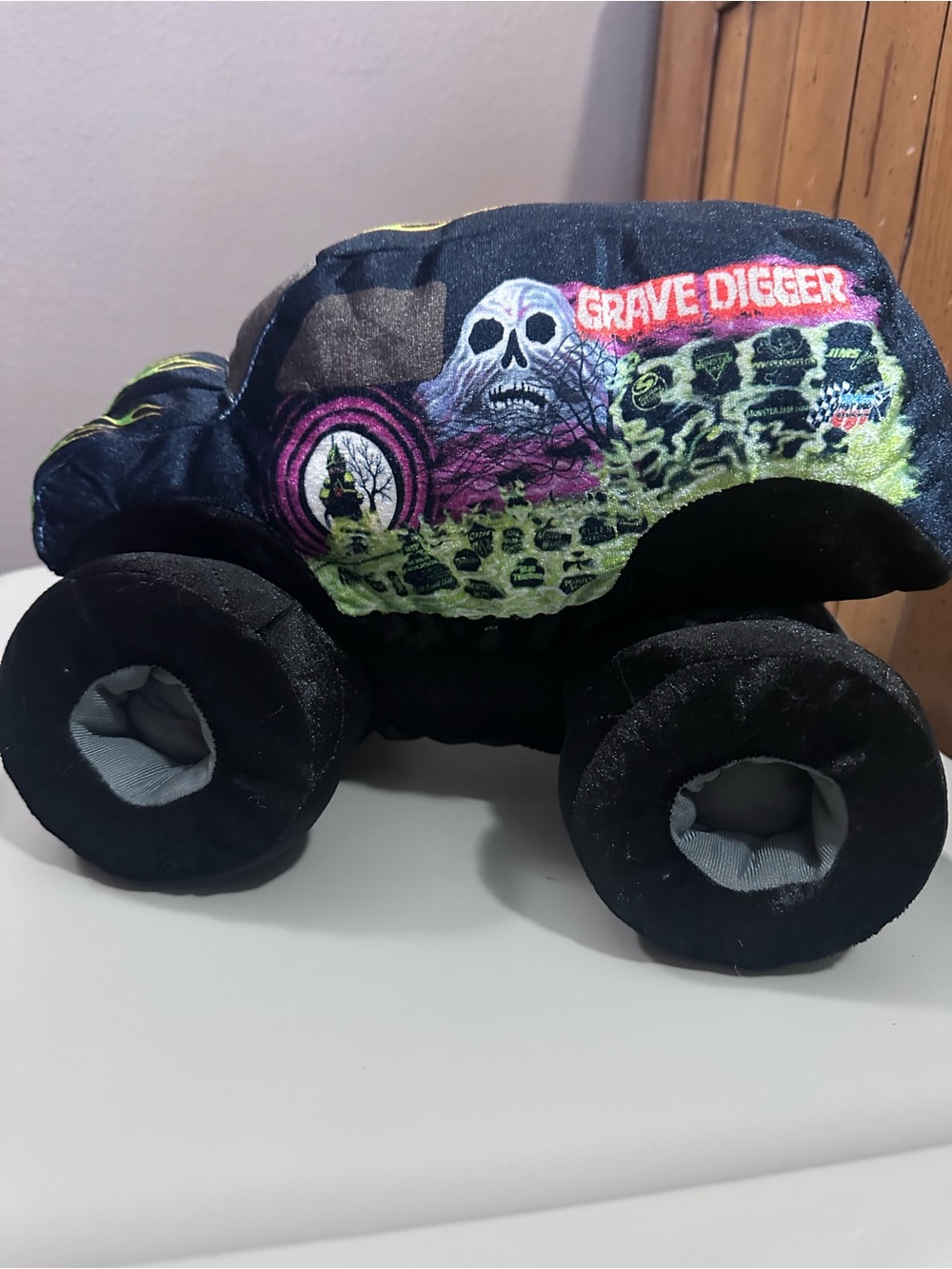 Monster Jam Grave Digger plushy